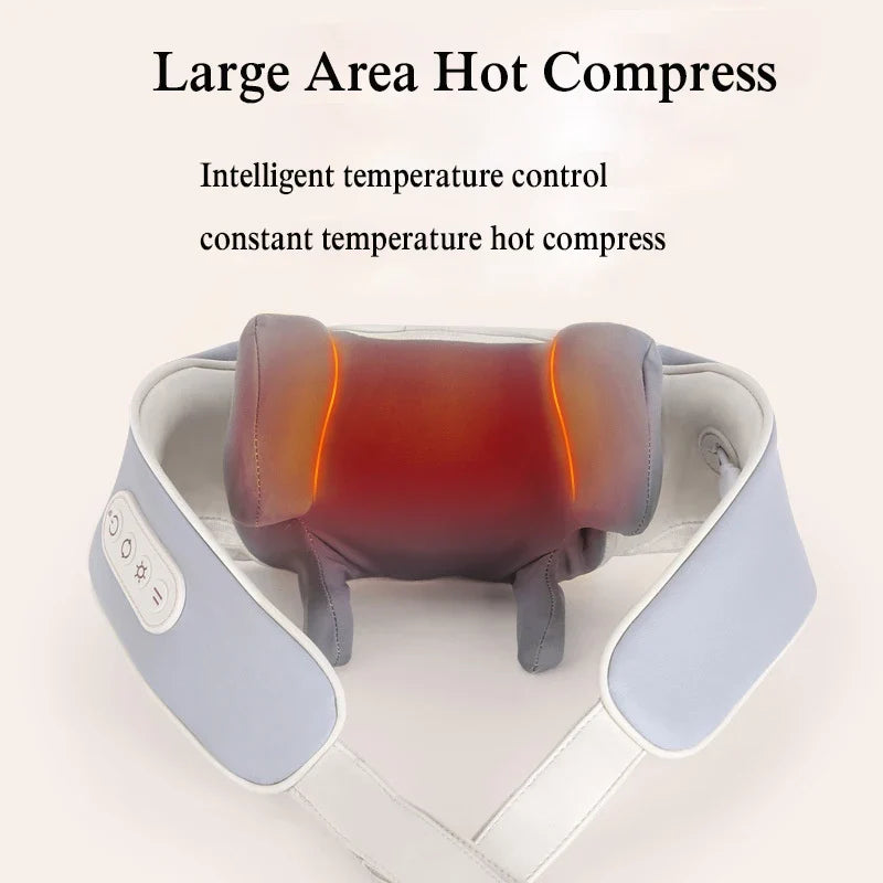 Electric Neck Massager Shawl with Heat and Shiatsu