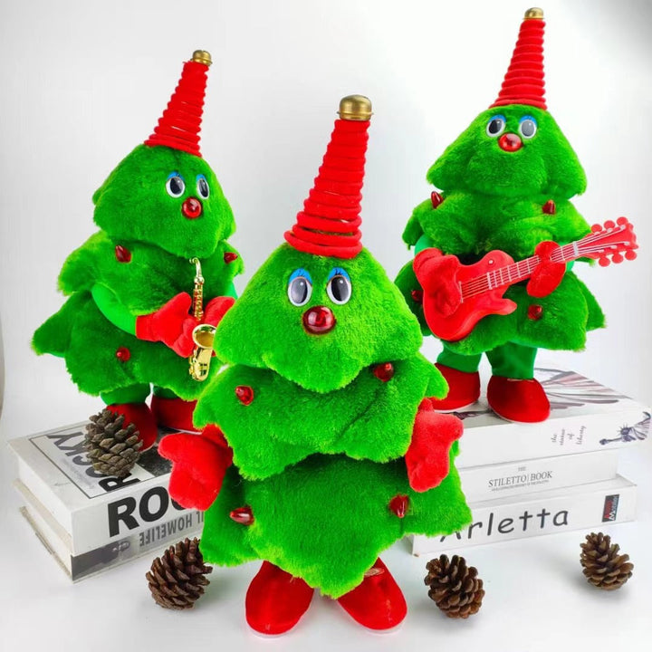Dancing Christmas Tree Plush Toy for Festive Family Fun