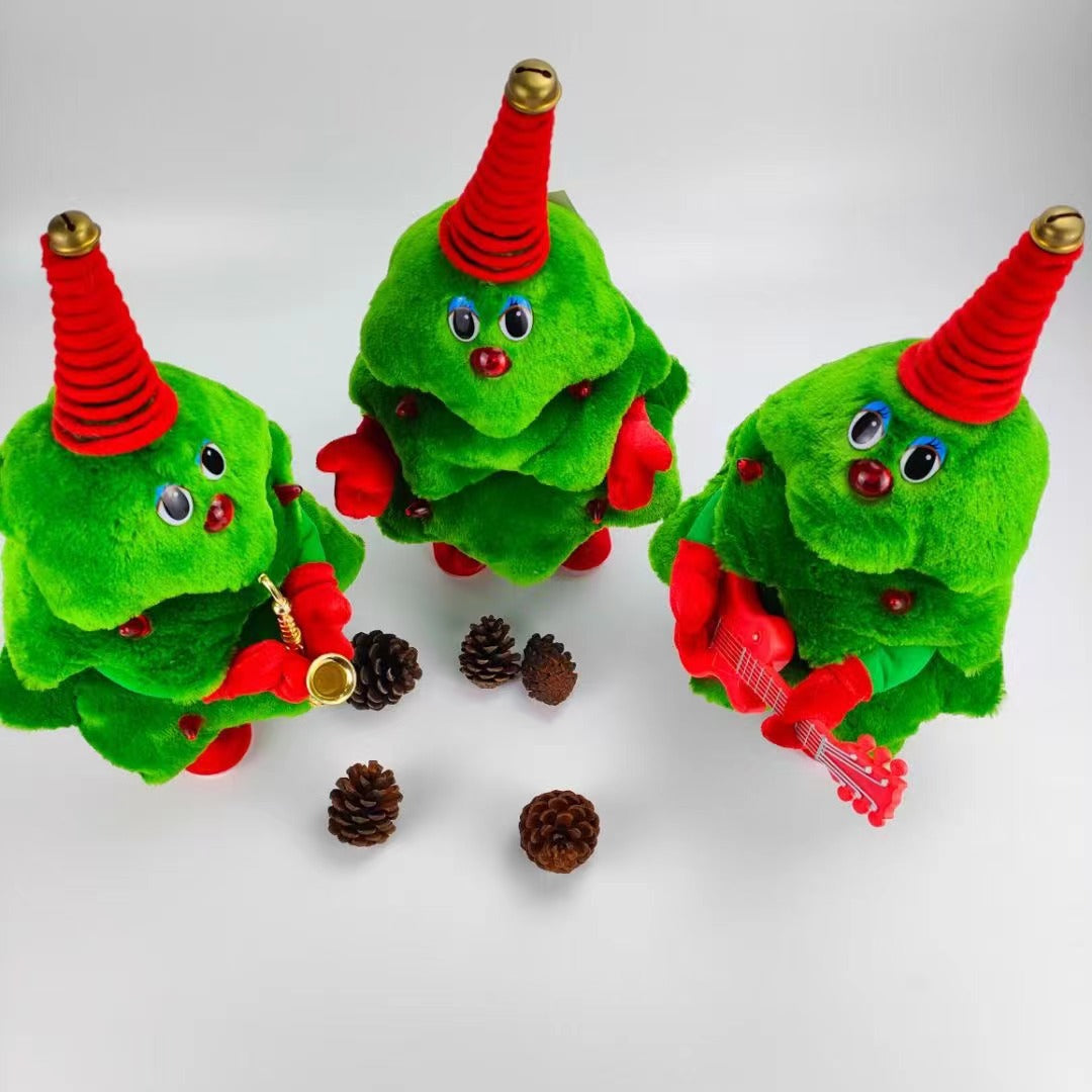 Dancing Christmas Tree Plush Toy for Festive Family Fun