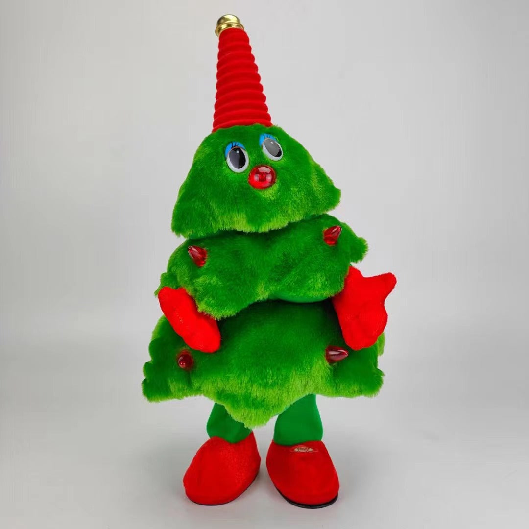 Dancing Christmas Tree Plush Toy for Festive Family Fun