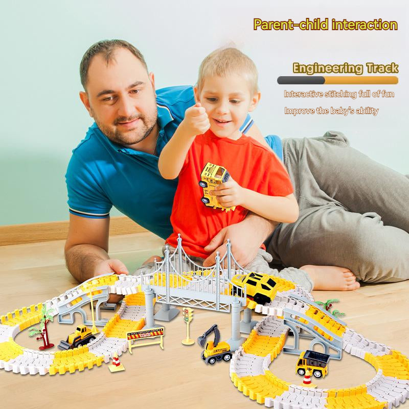 Modular Engineering Track Toy for Creative City Play