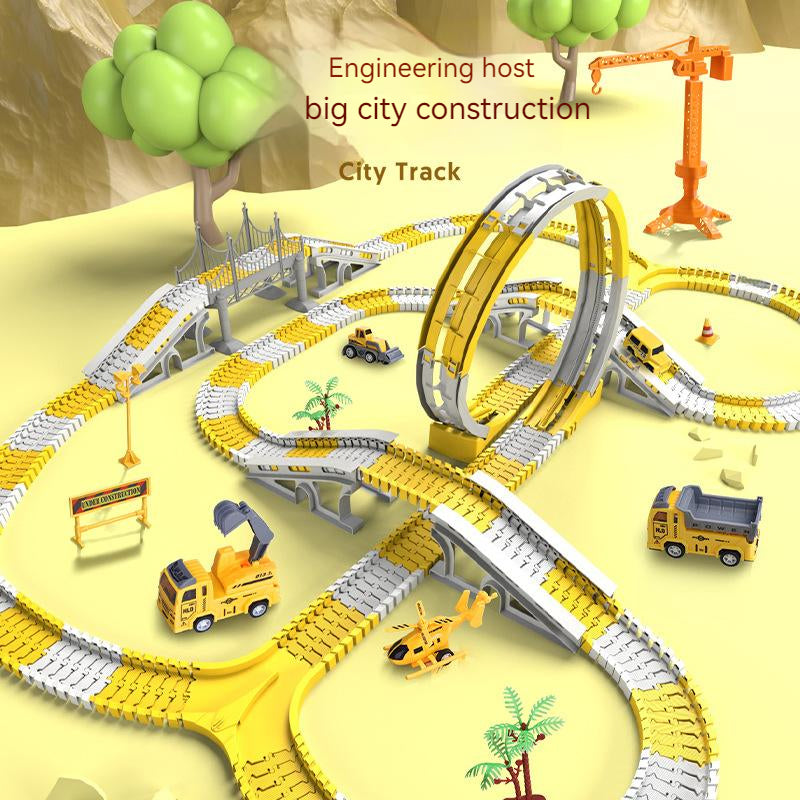 Modular Engineering Track Toy for Creative City Play