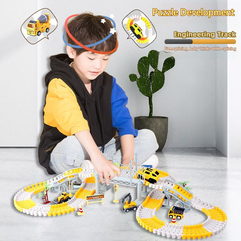 Modular Engineering Track Toy for Creative City Play