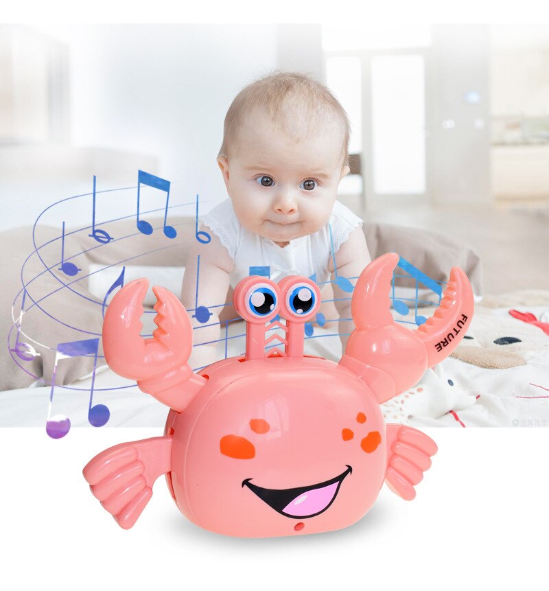Automatic Walking Crab Toy With Lights, Music & Steering