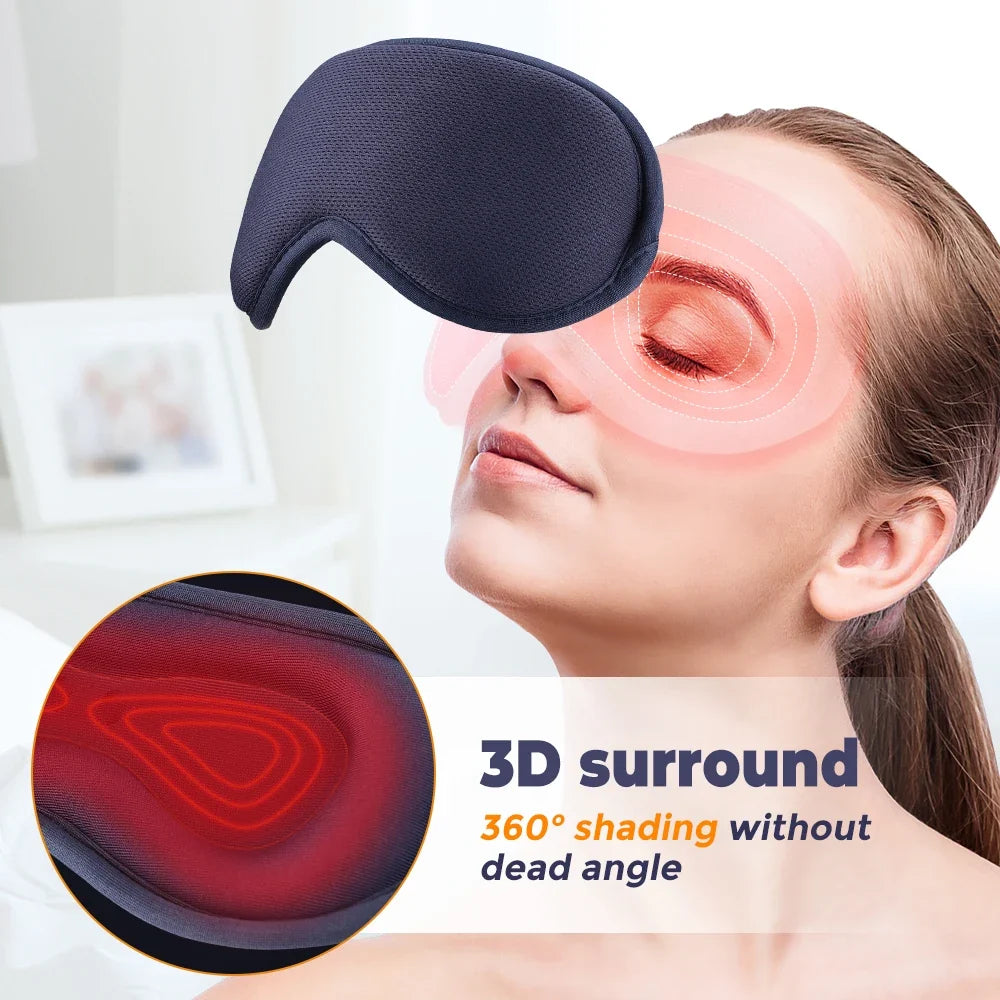Heated Vibration Eye Mask for Tired Eyes and Fatigue