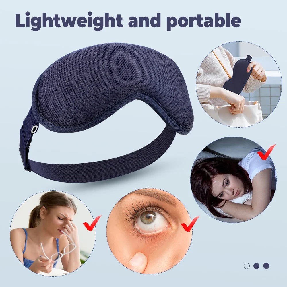 Heated Vibration Eye Mask for Tired Eyes and Fatigue