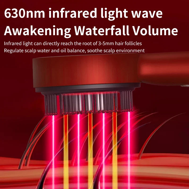 Red Light Electric Scalp Massage Comb for Hair Growth