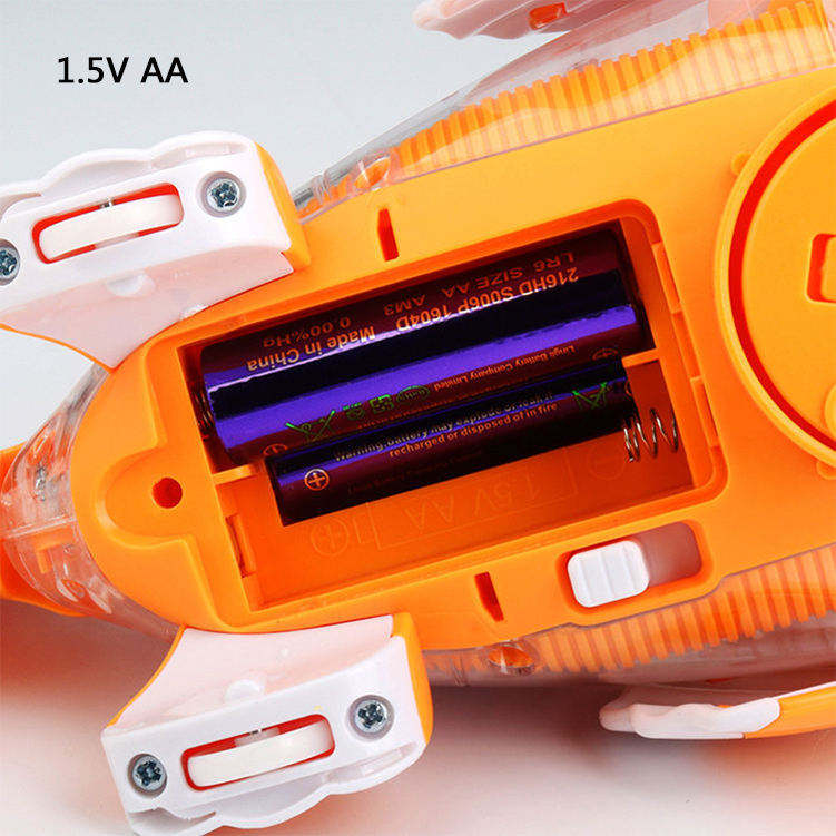 Self-Driving Fish Toy With Lights, Music & Moving Tail
