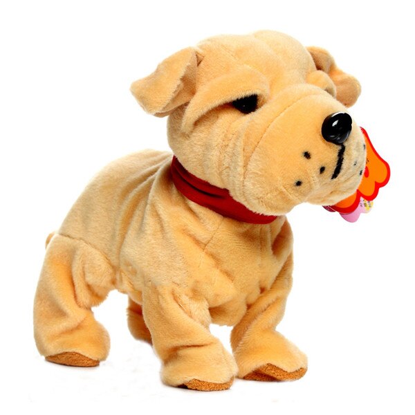 Interactive Plush Dog Toy With Barking & Walking