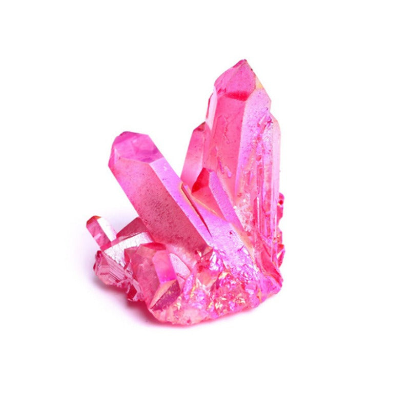 Electroplated Crystal Clusters for Colorful Home Decor
