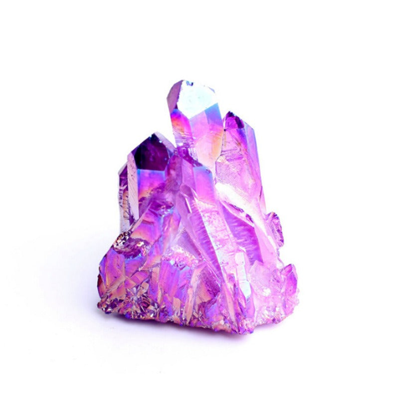 Electroplated Crystal Clusters for Colorful Home Decor