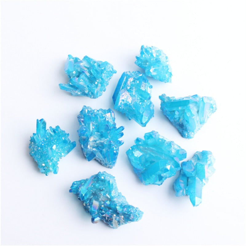 Electroplated Crystal Clusters for Colorful Home Decor