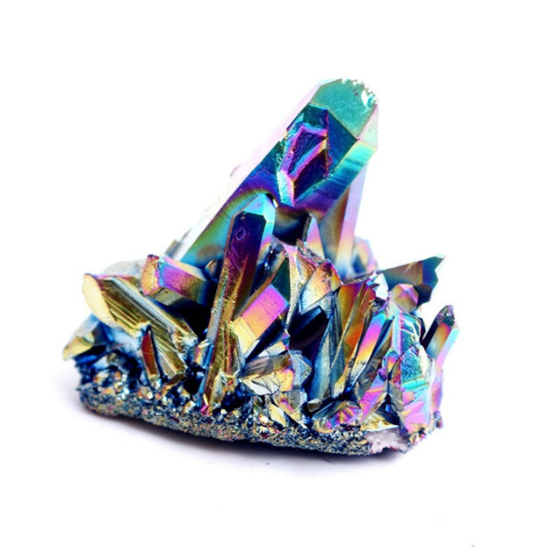 Electroplated Crystal Clusters for Colorful Home Decor