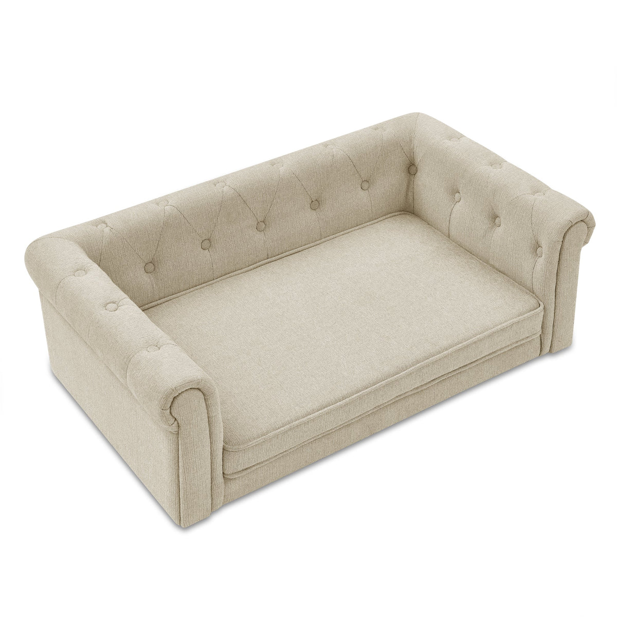Chesterfield Elevated Dog Bed for Medium & Large Dogs