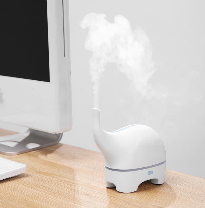 Elephant Aroma Diffuser with Mood Light for Bedrooms