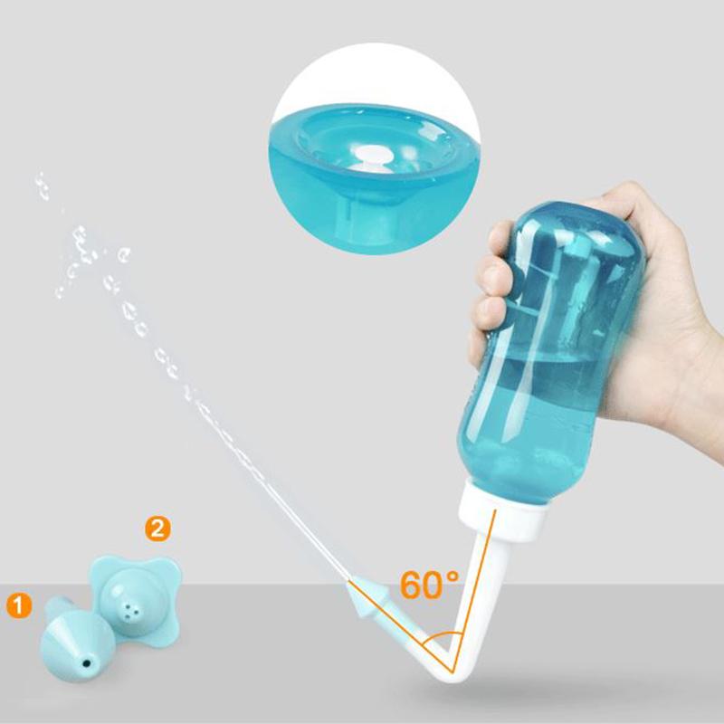 Nasal Irrigator Bottle 300ml with Angled Double Nozzle