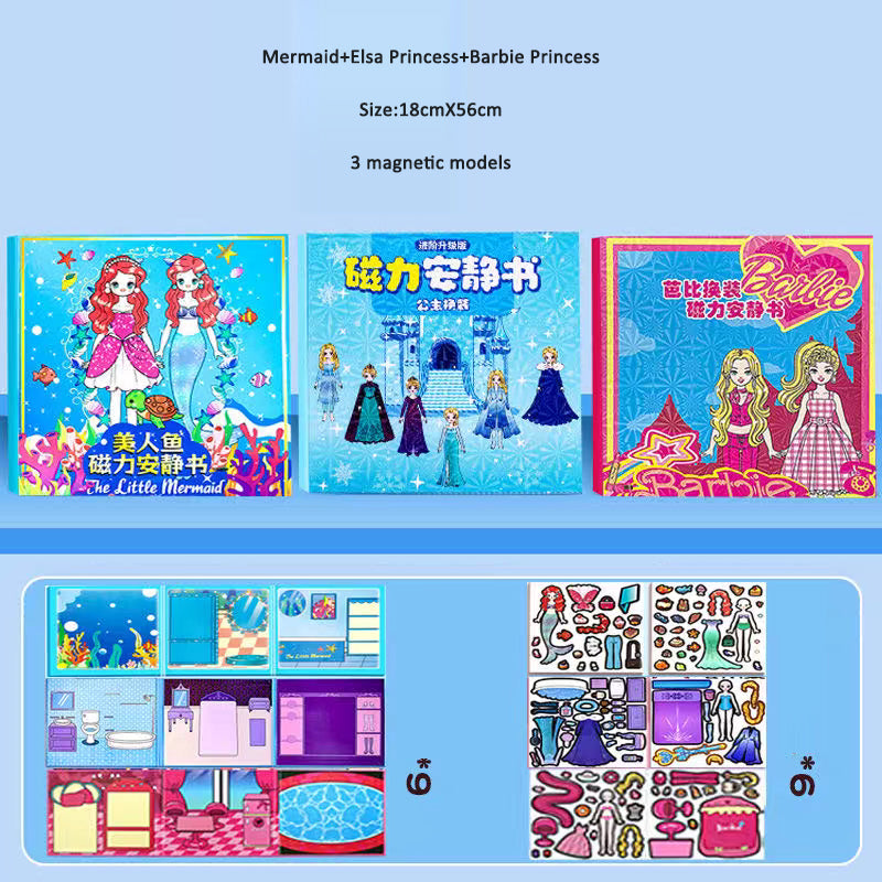 Princess Magnetic Quiet Book for Screen-Free Play