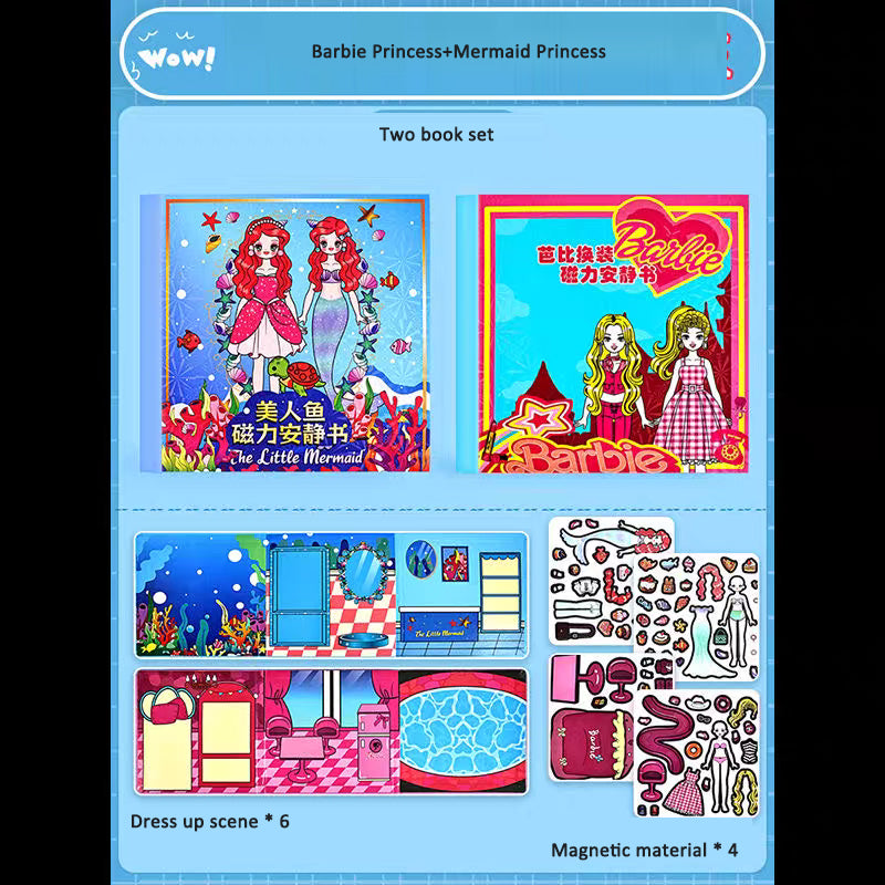 Princess Magnetic Quiet Book for Screen-Free Play