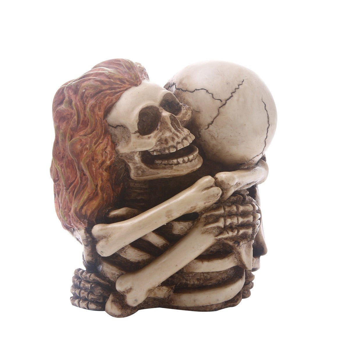 Embracing Skull Sculpture for Dark Romantic Home Decor