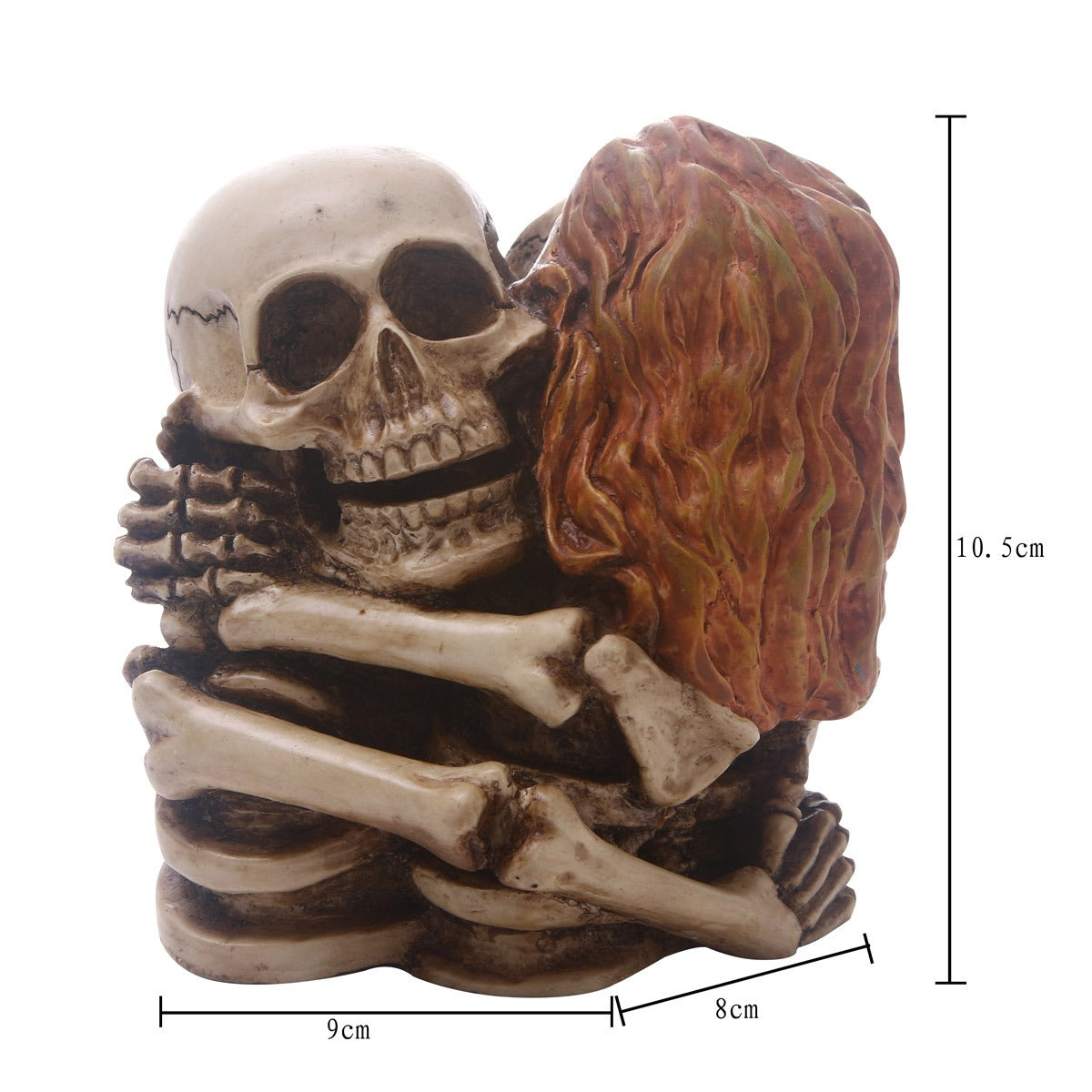 Embracing Skull Sculpture for Dark Romantic Home Decor