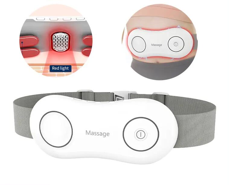 EMS Waist Massager with Heat & Red Light for Lower Back