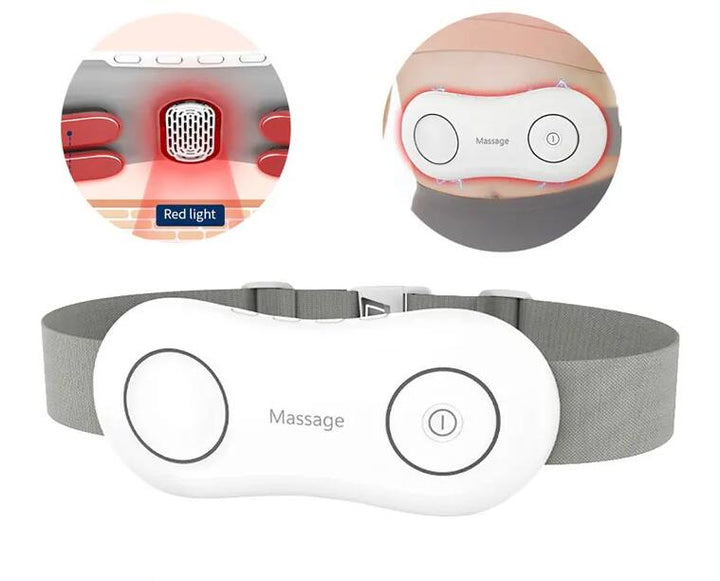 EMS Waist Massager with Heat & Red Light for Lower Back