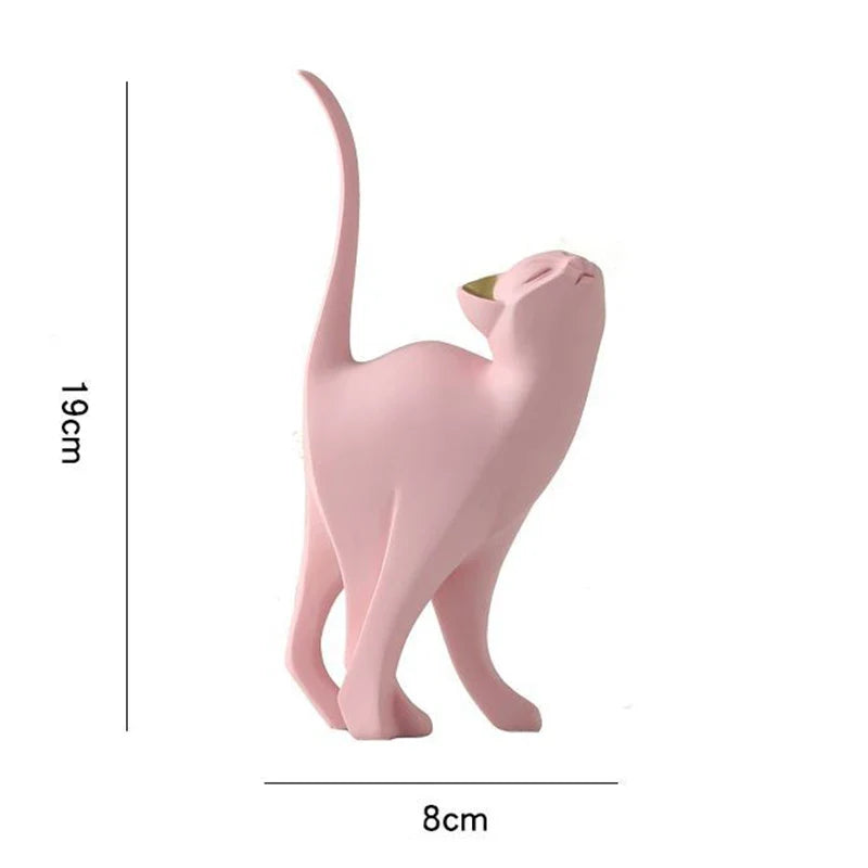 Cat Ornament Decorative Accent for Playful Room Decor