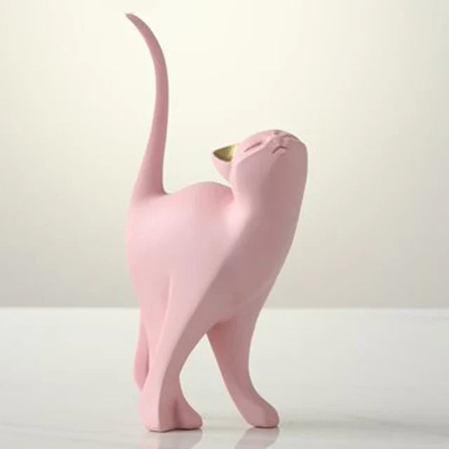 Cat Ornament Decorative Accent for Playful Room Decor