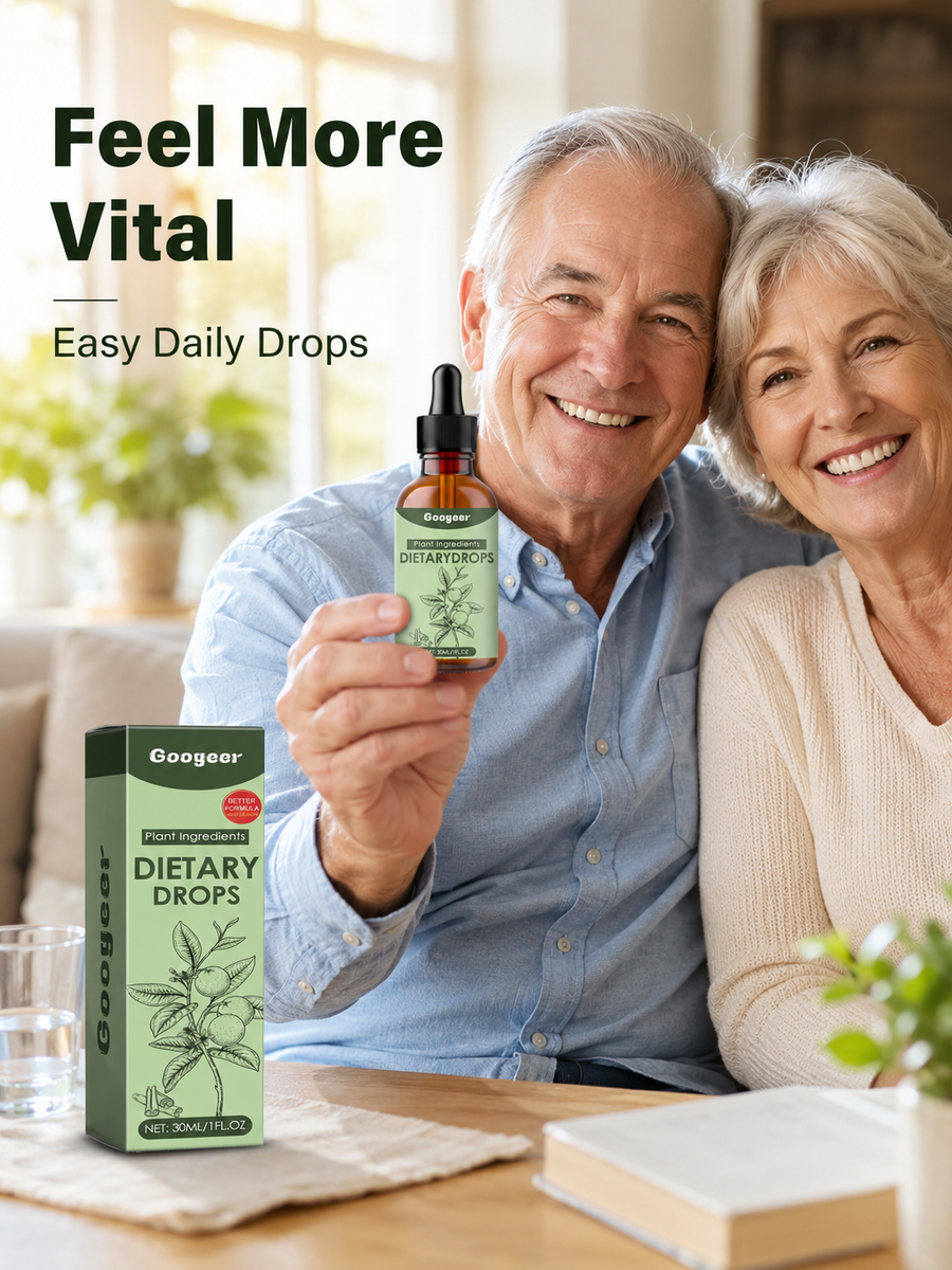 Plant-Based Vitamin Drops for Energy, Back Pain Relief