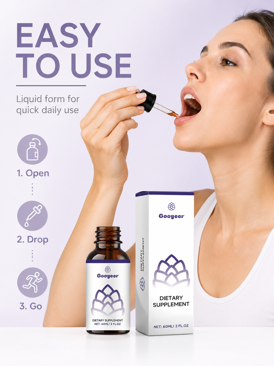 Liquid Energy Supplement Drops — Sustained Vitality