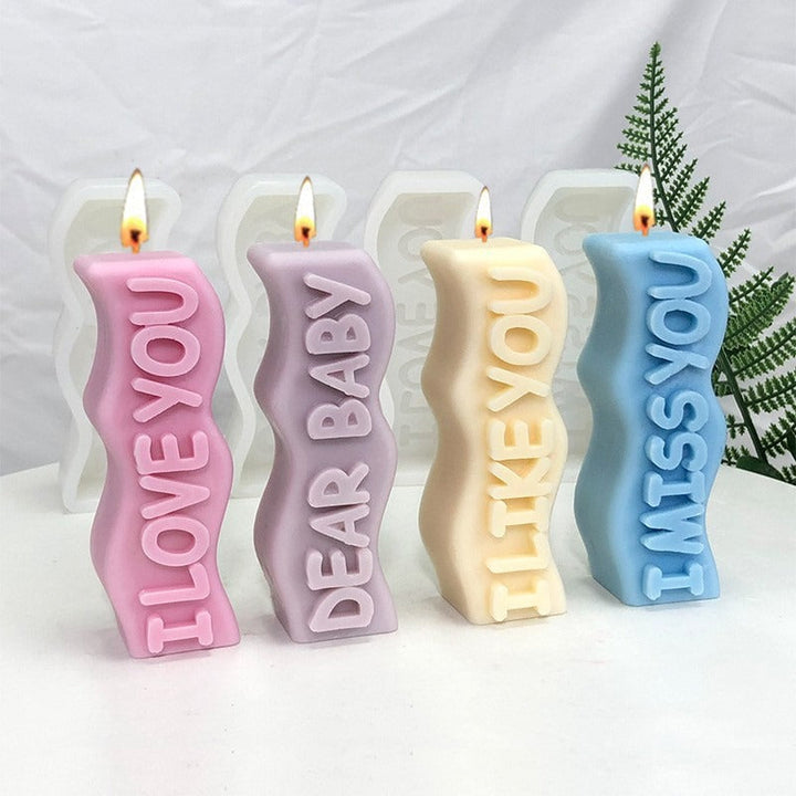 English Letter Candle Molds for Personalized Gifts