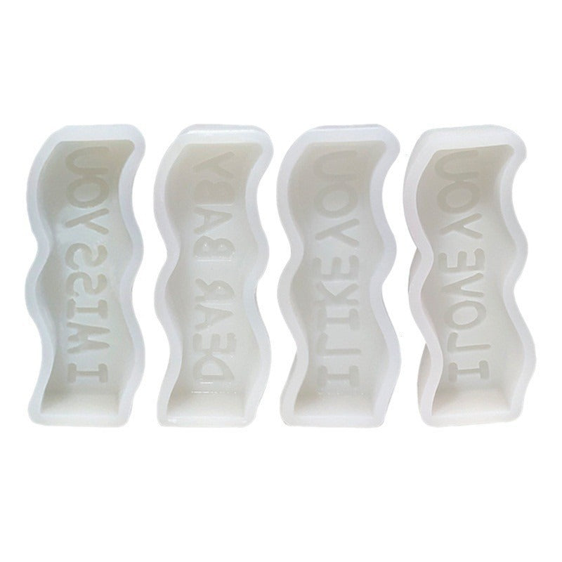 English Letter Candle Molds for Personalized Gifts