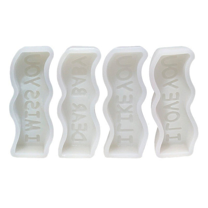 English Letter Candle Molds for Personalized Gifts
