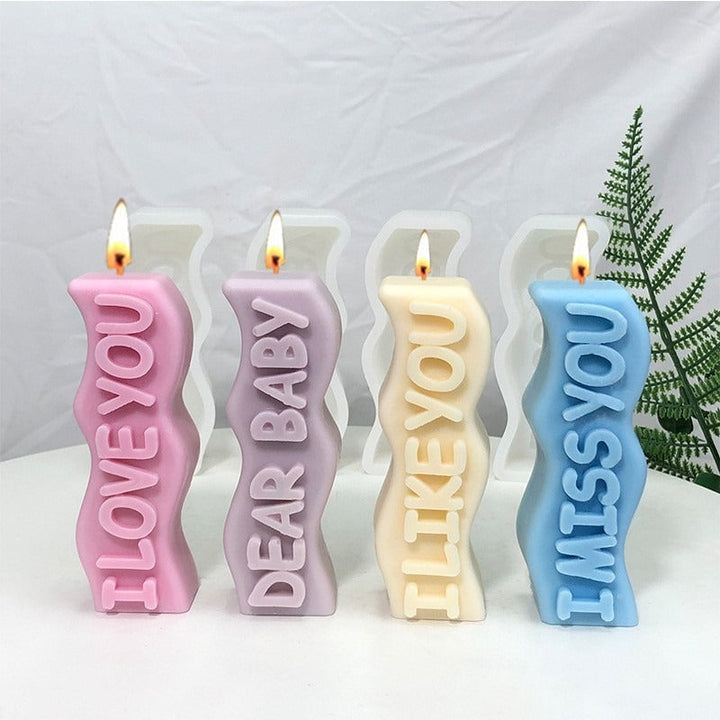 English Letter Candle Molds for Personalized Gifts