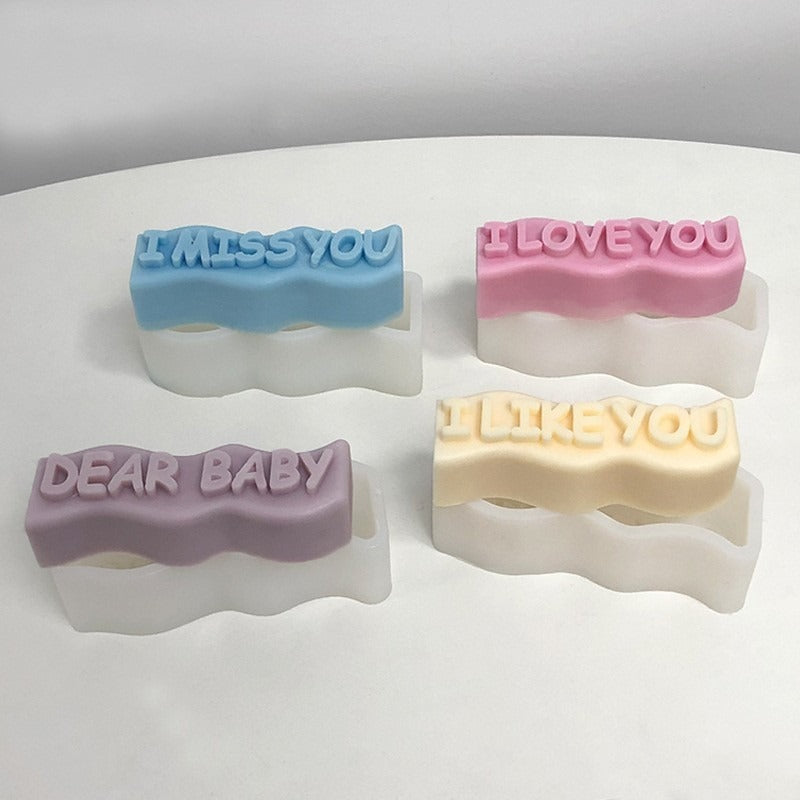 English Letter Candle Molds for Personalized Gifts