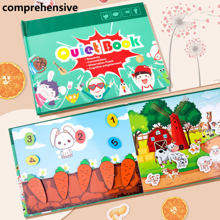 Reusable Quiet Book Puzzle for Hands-On Preschool Learning