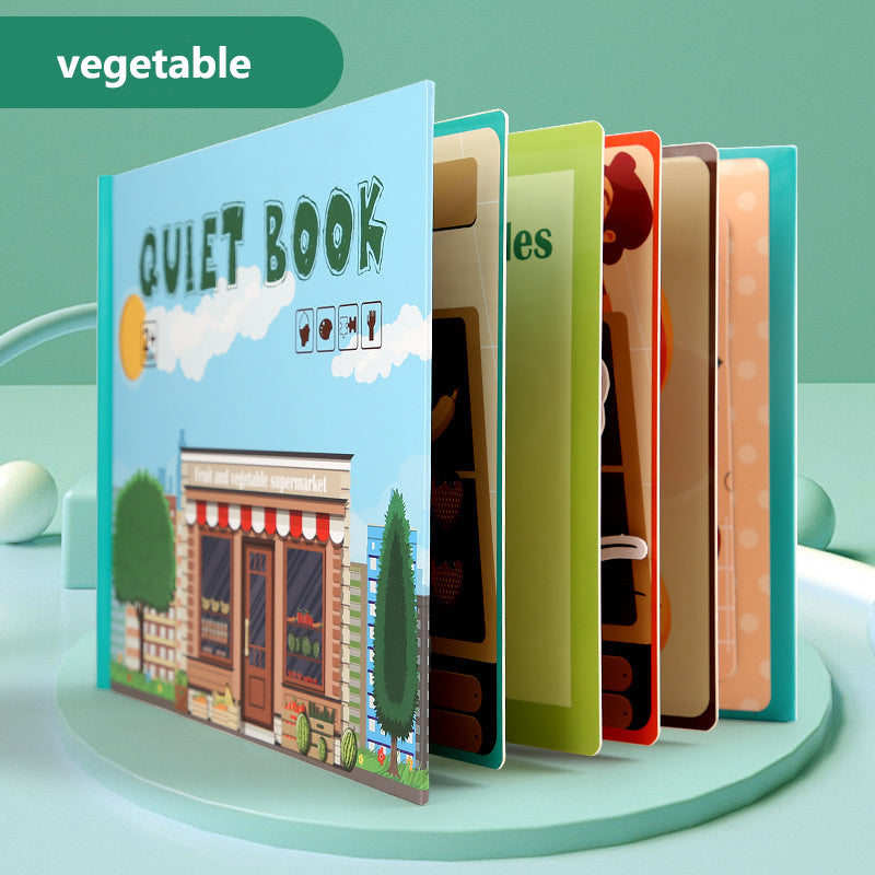 Reusable Quiet Book Puzzle for Hands-On Preschool Learning