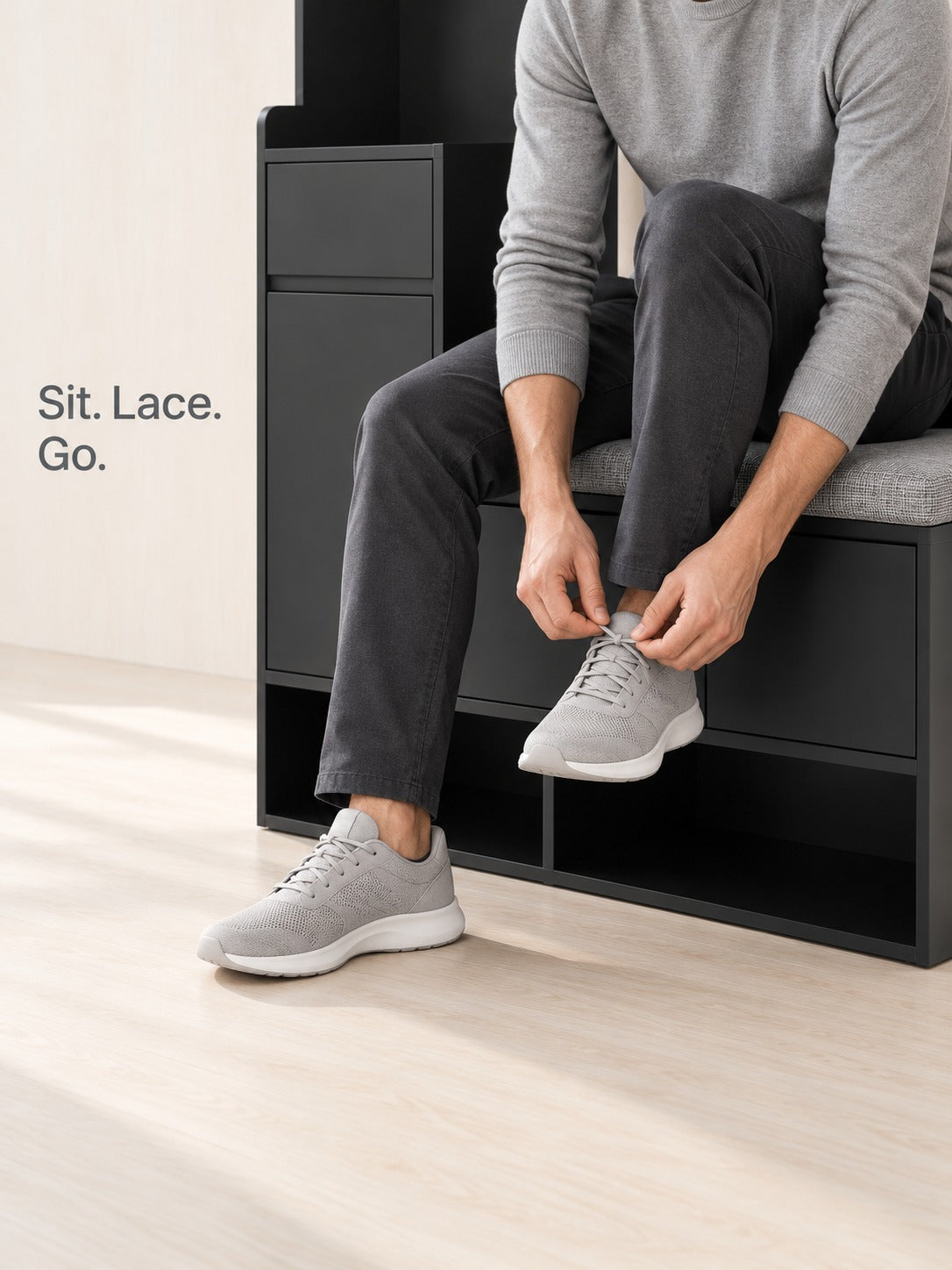 Entryway Hall Tree with Shoe Storage and Bench Seat