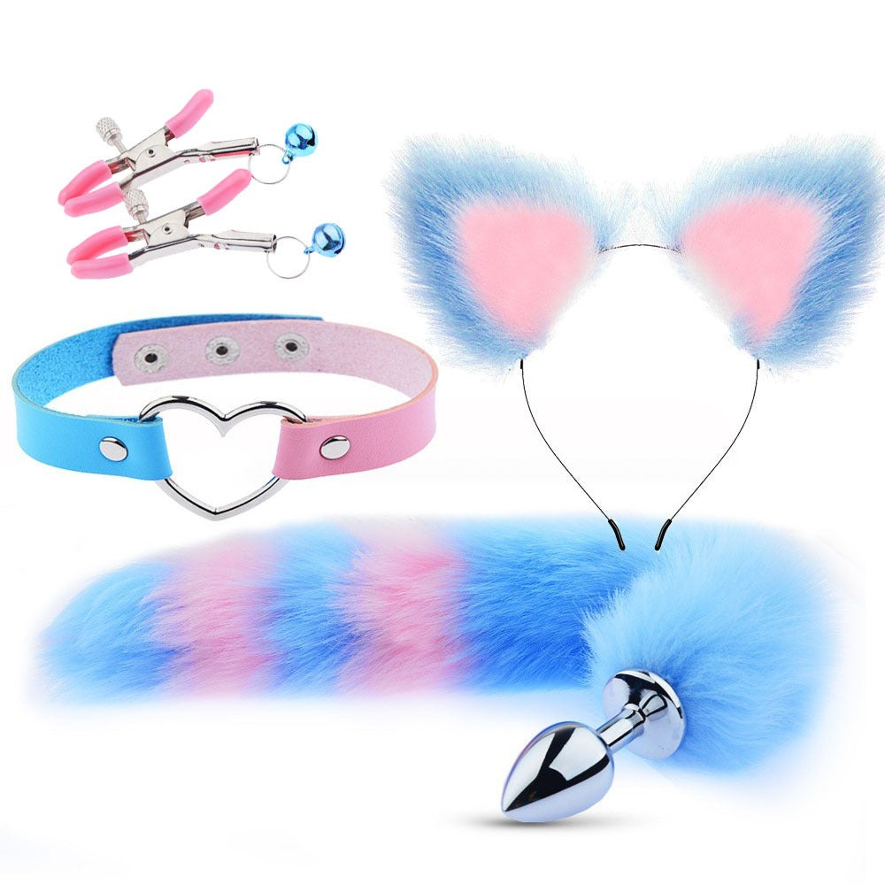 Four-Piece Cat Roleplay Set for Playful Bedroom Fun