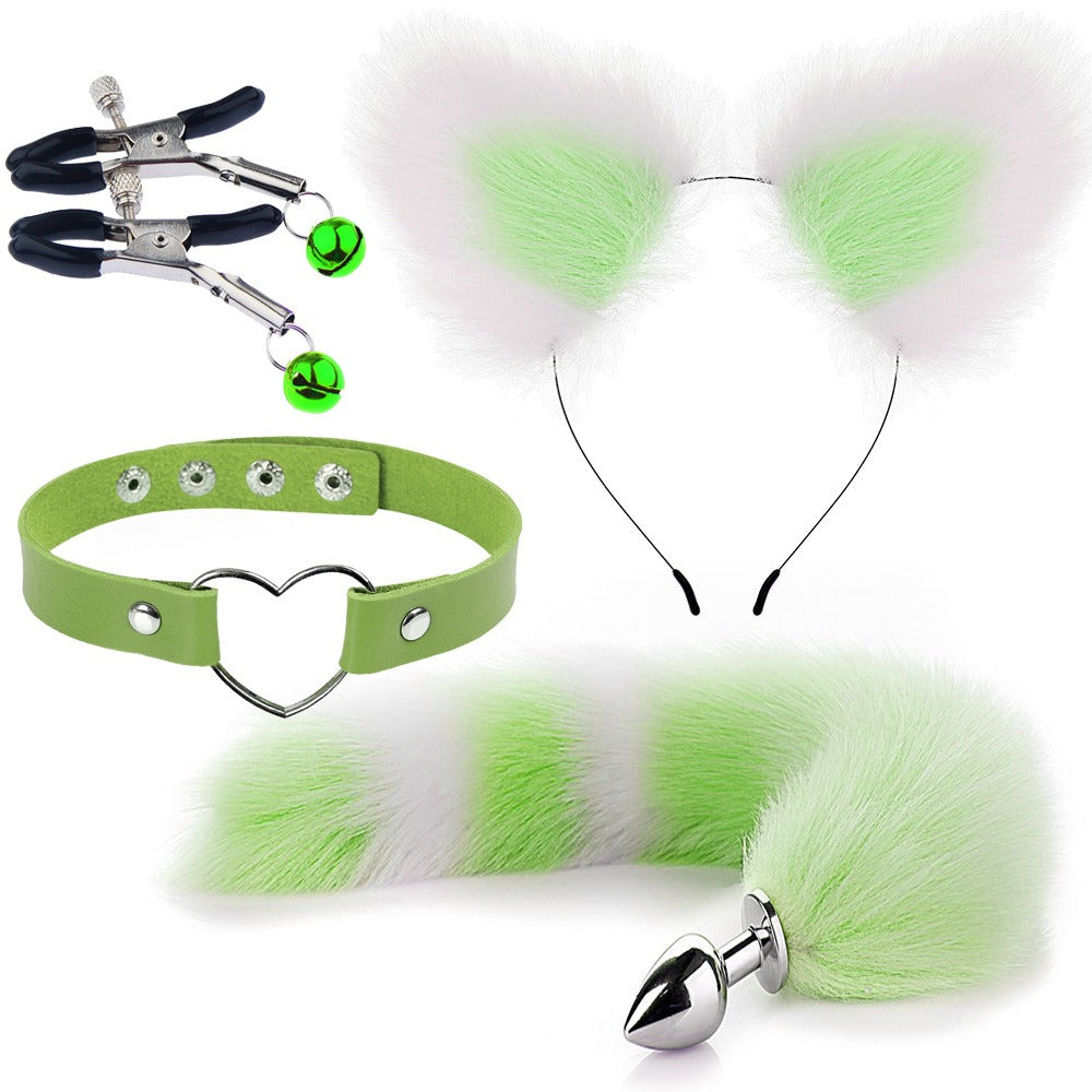 Four-Piece Cat Roleplay Set for Playful Bedroom Fun