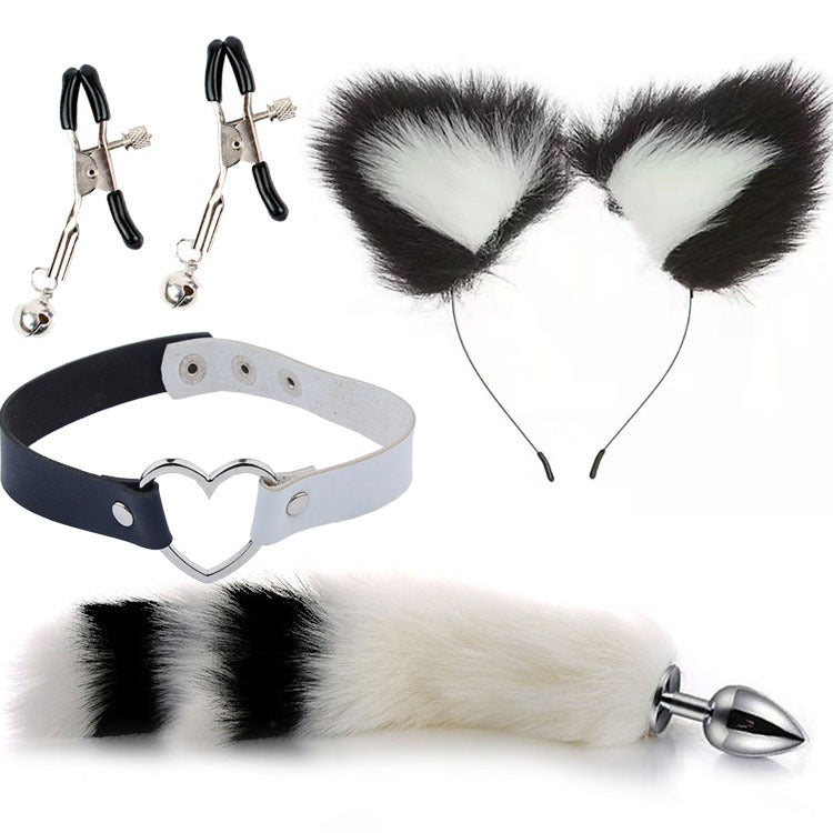 Four-Piece Cat Roleplay Set for Playful Bedroom Fun