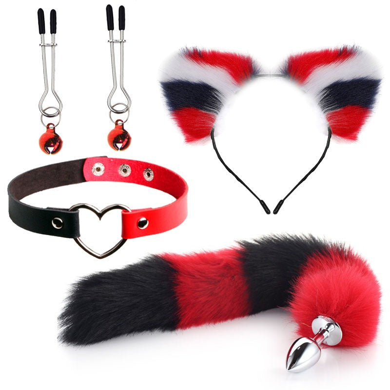 Four-Piece Cat Roleplay Set for Playful Bedroom Fun