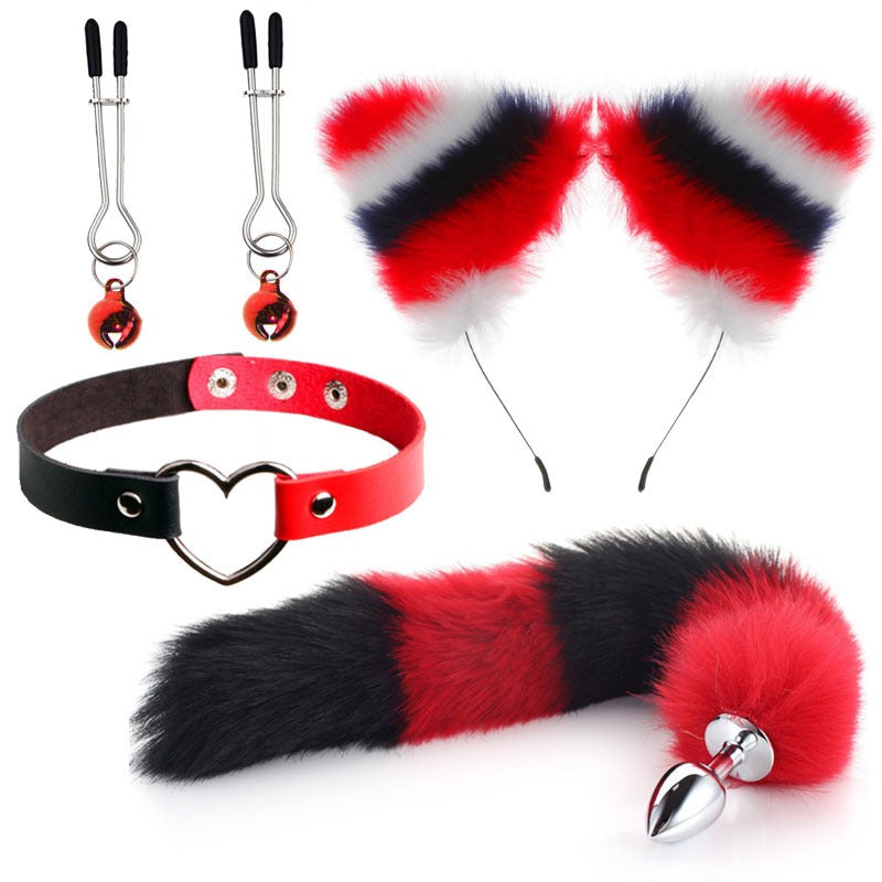 Four-Piece Cat Roleplay Set for Playful Bedroom Fun
