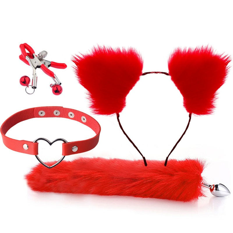 Four-Piece Cat Roleplay Set for Playful Bedroom Fun