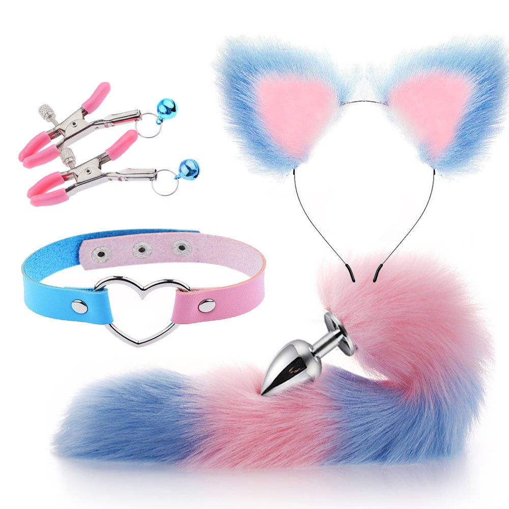 Four-Piece Cat Roleplay Set for Playful Bedroom Fun
