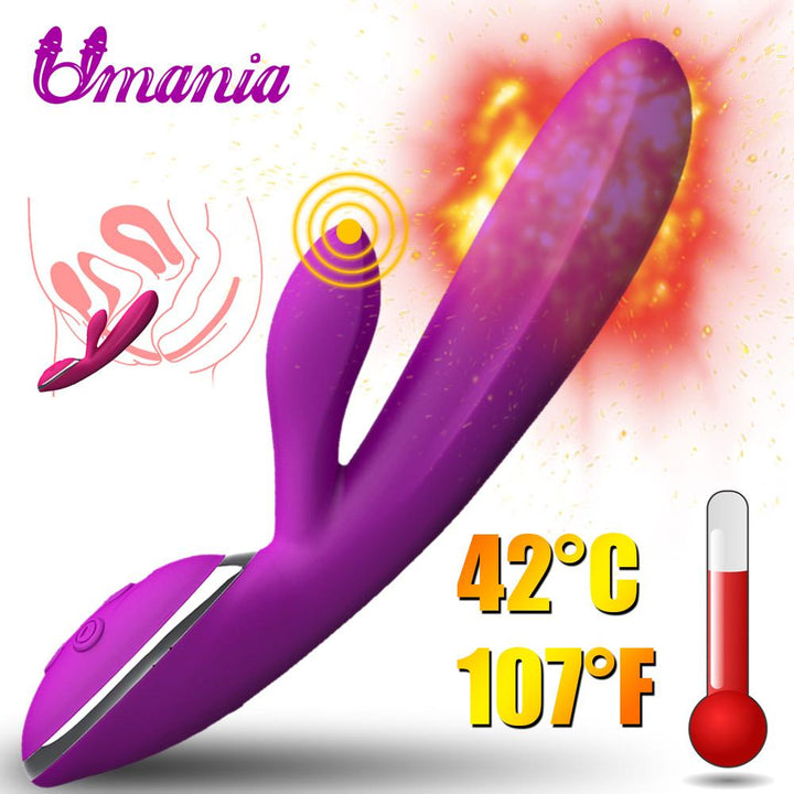 Heating Dildo Vibrator for Dual Stimulation & Comfort