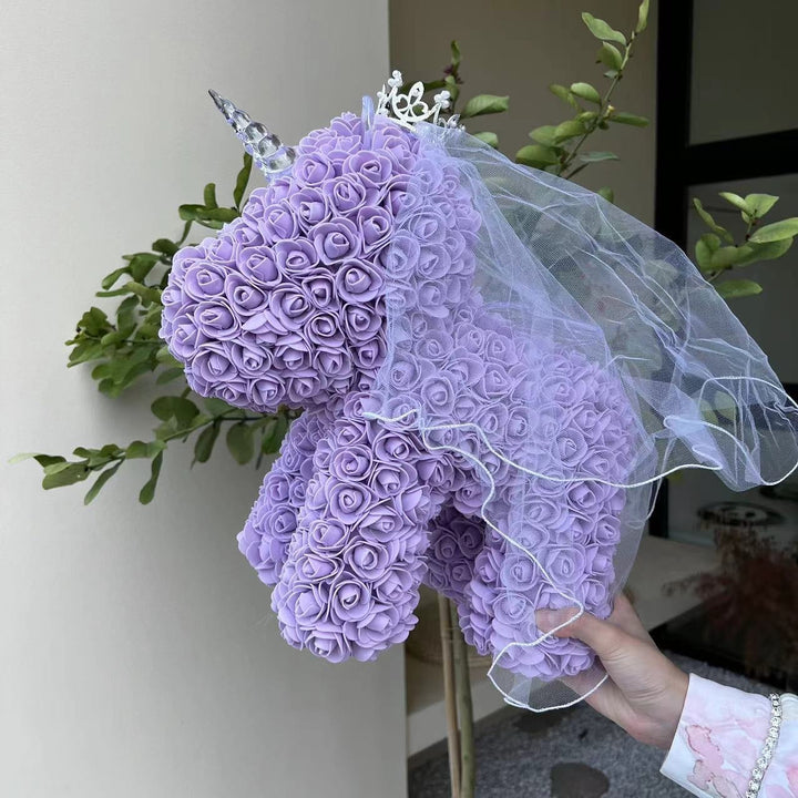 Artificial Flower Rose Unicorn Keepsake Gift for Girlfriend