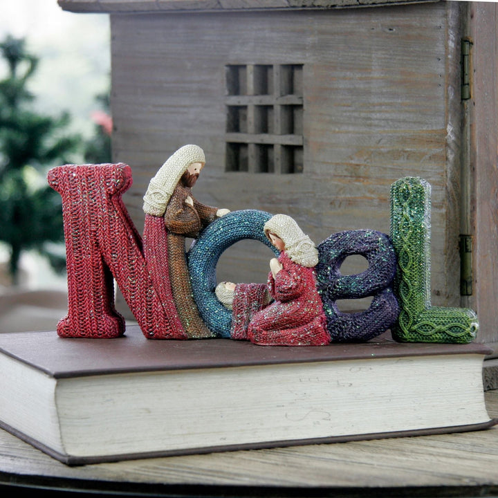 Knitted Christmas Letter Decorations & Nativity Decor