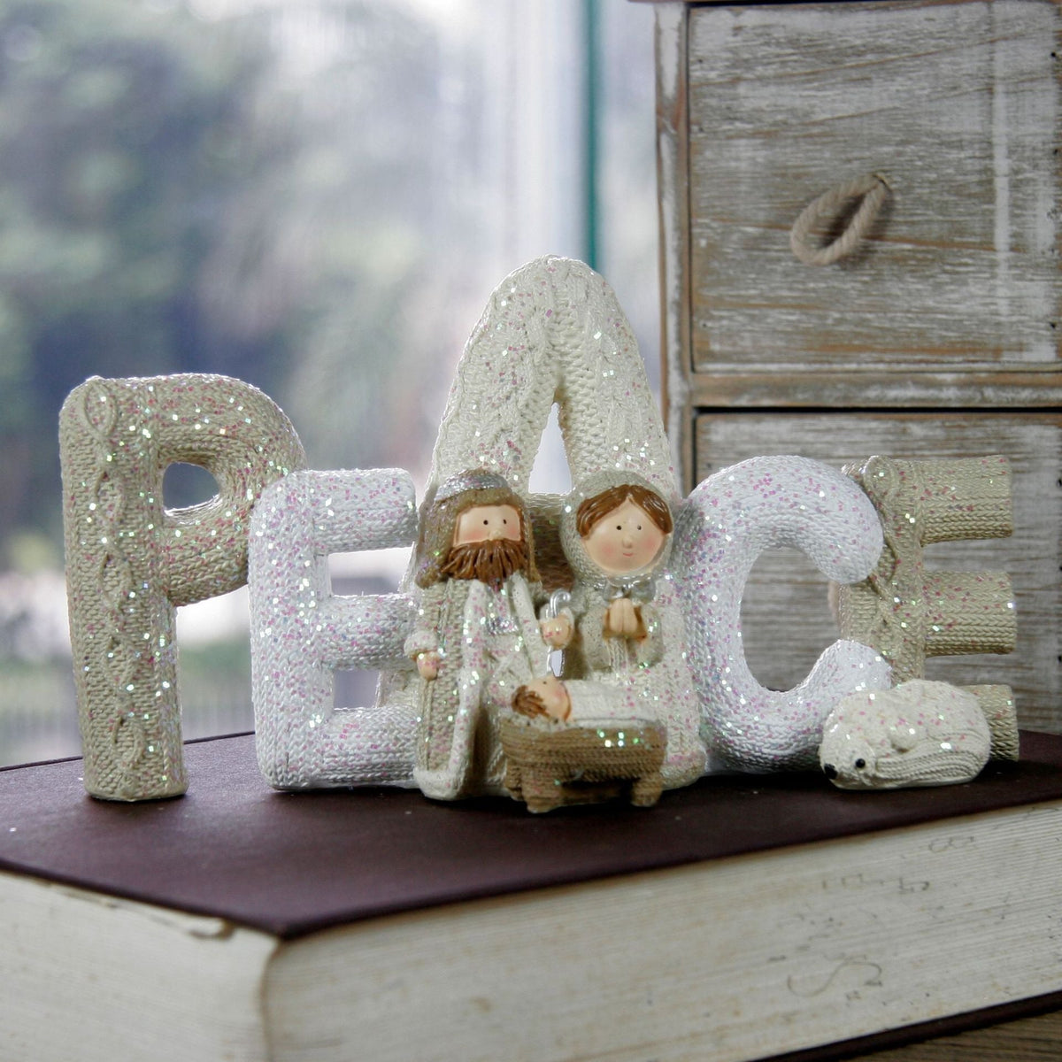 Knitted Christmas Letter Decorations & Nativity Decor