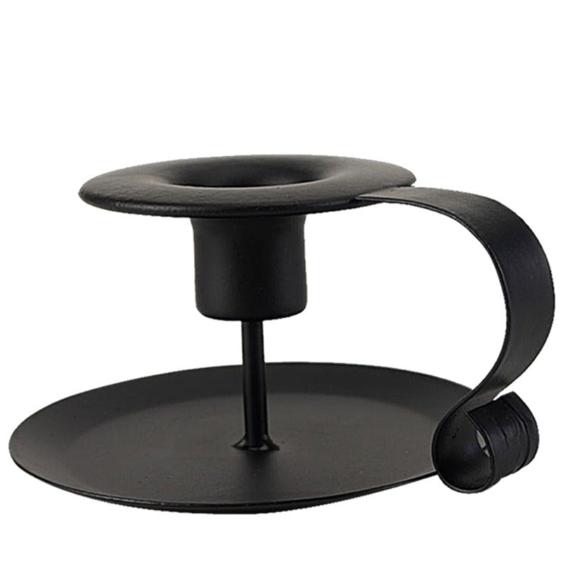 European Iron Candlestick for Elegant Dinner Settings